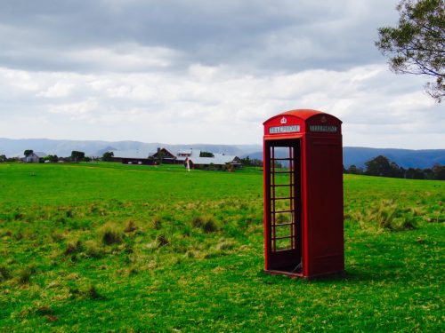 Spicers Peak Lodge phone booth