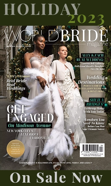 Floral Wedding Dress Featured In Brides Magazine