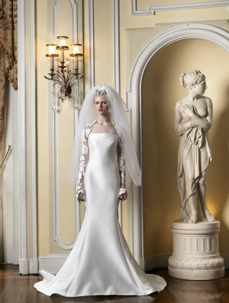 reem acra long sleeve wedding dress Reem Acra Wedding Dress