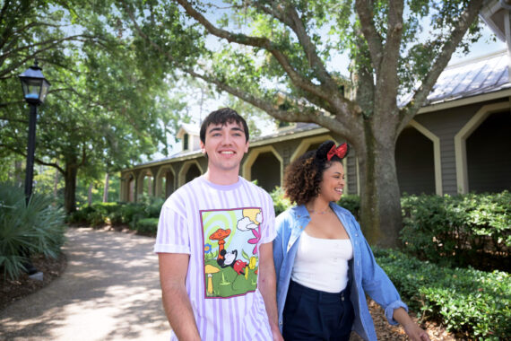 Couple in Disney together