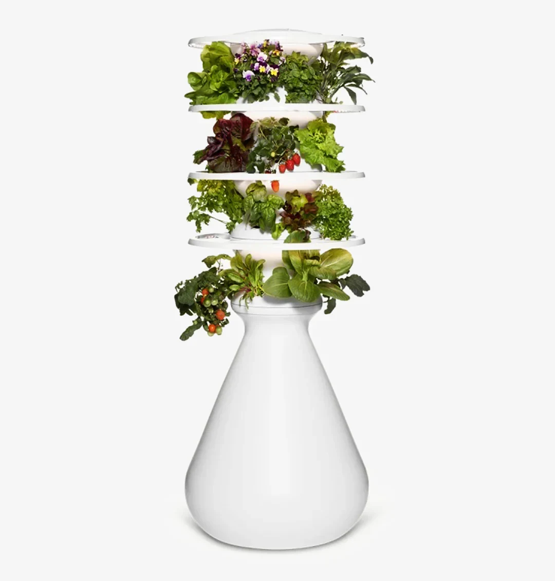 Lettuce Grow Original Farmstand with indoor grow lights