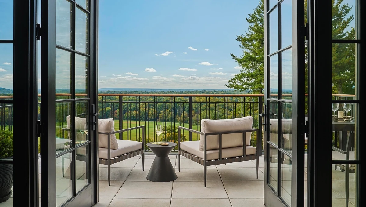 Pendry Natirar terrace overlooking the countryside
