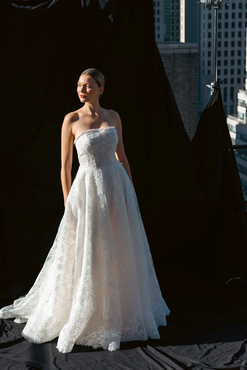 carlton satin gown from Mark Ingram Bride Fall 2027 Celebration