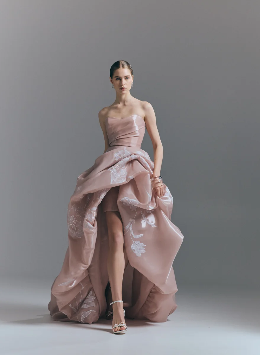 Valentini AQUÈA Fall 2027 embroidered floral bridal gown