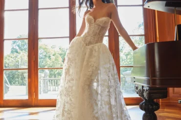 Verdin Fall 2027 PETAL-FRONT wedding dress