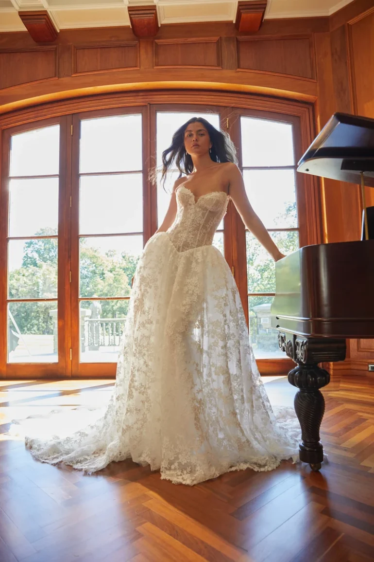 Verdin Fall 2027 PETAL-FRONT wedding dress
